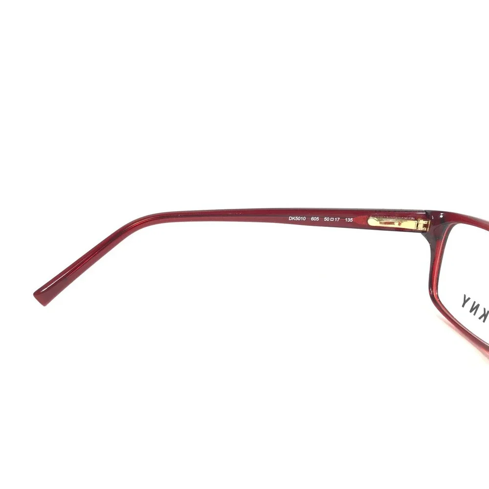 DKNY Eyeglasses Frames DK5010 605 Red Rectangular Full Rim 50-17-135